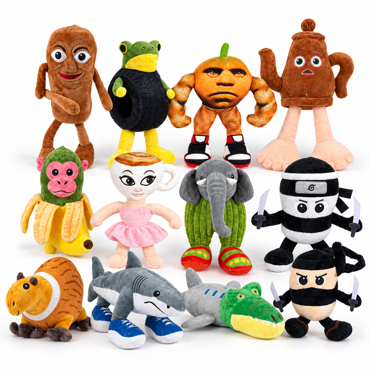 Medium Licensed Brain Rot Plush Kit